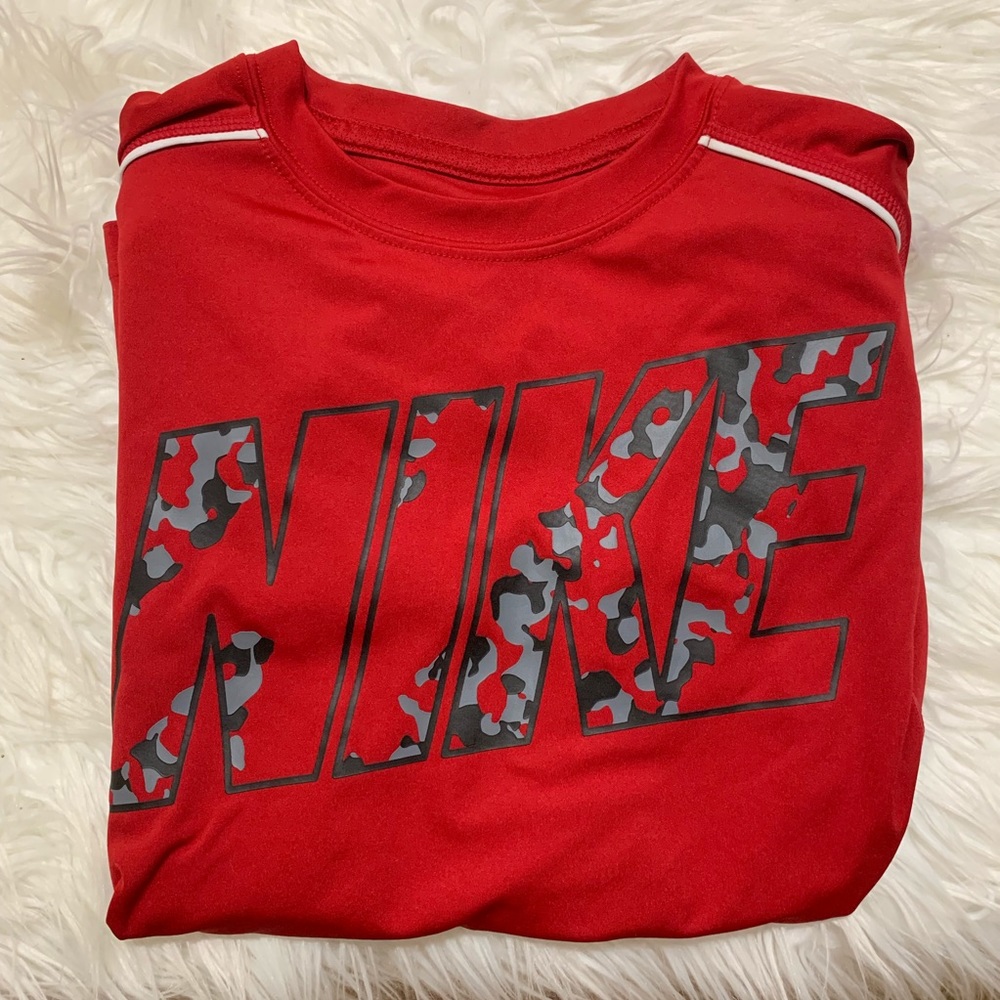 Red Long Sleeve Nike Shirt